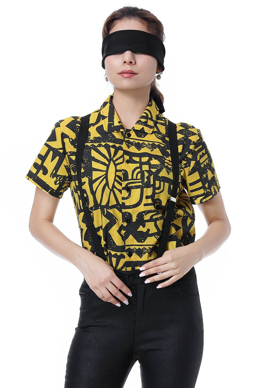 Wuiil Eleven Battle Shirt Costume Season 3 Halloween Cosplay, Yellow, Size Small