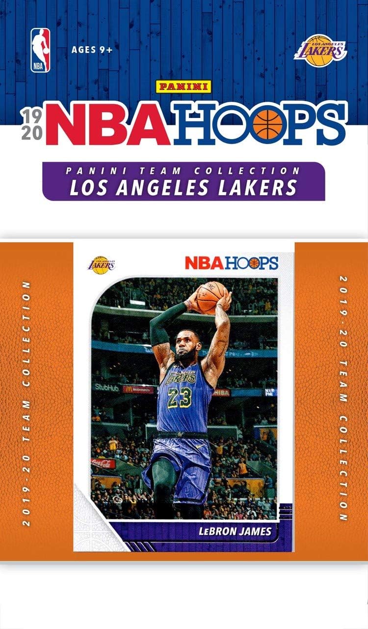 Los Angeles Lakers 2019 2020 Hoops Factory Sealed 10 Card Team Set with Lebron James, Kyle Kuzma and Anthony Davis Plus