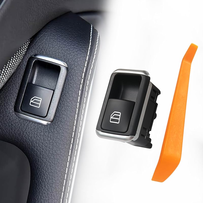 Botão do interruptor do vidro elétrico Y-QIPED para Mercedes-Benz C-Class W204, E-Class W212 e GLK-Class X204 – Kit com 2 ferramentas
