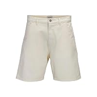JACK & JONES Jpsttony Raye Worker Short Mid SN, Bianco Antico