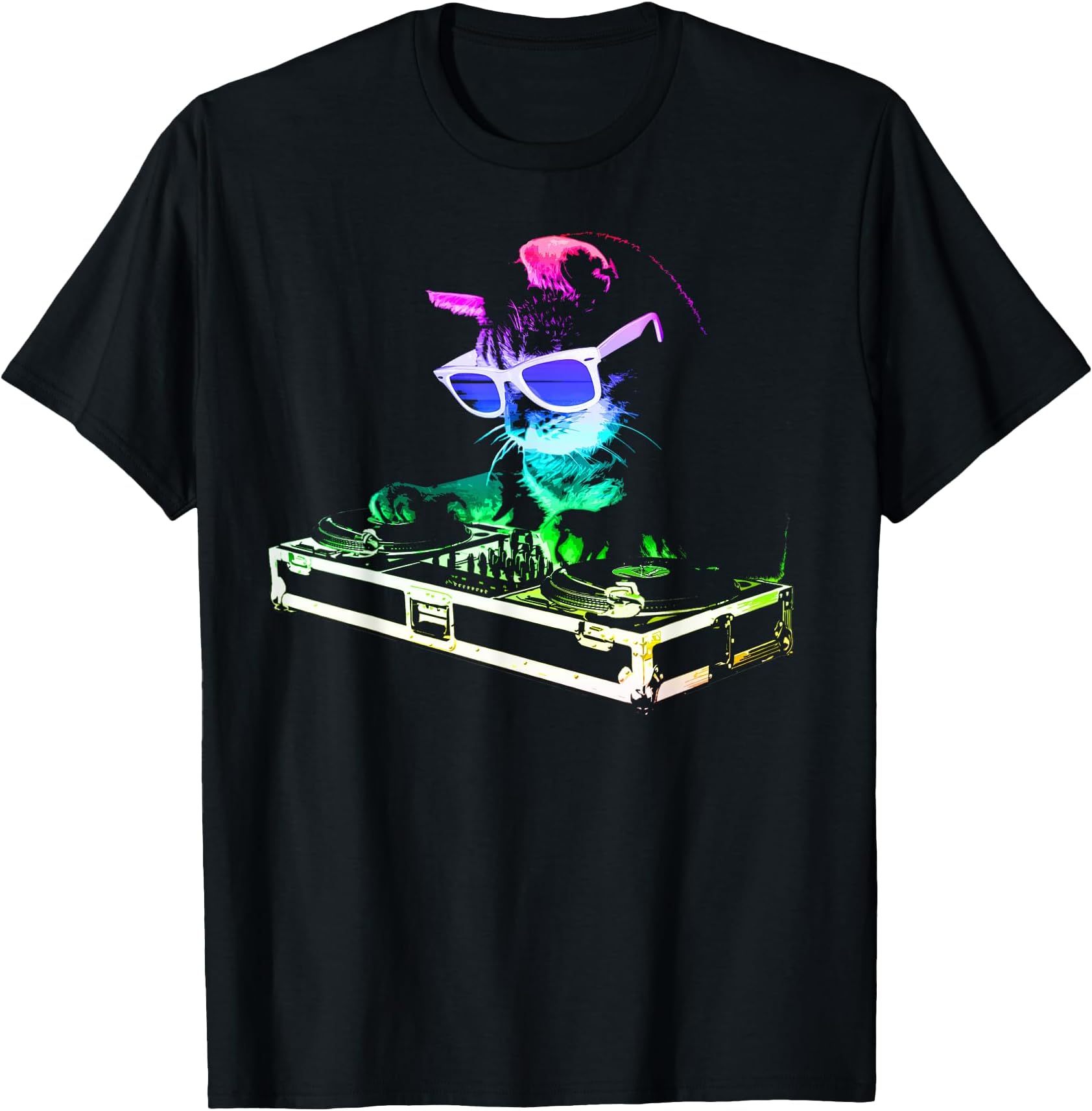 HOUSE CAT (Rainbow DJ Cat Kitty) T-Shirt