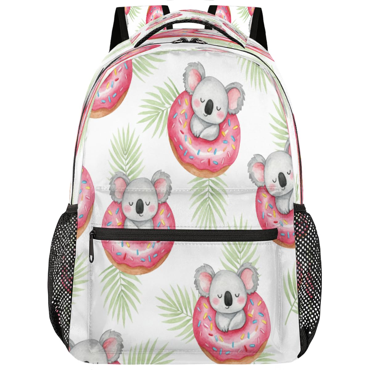 Mochila escolar de viaje para niños de koalas con compartimento para libros de 15.6" 8