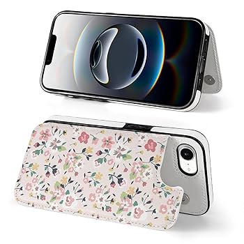 Amazon.co.jp: 花柄 春の花 iPhone16Eケース 2025 手帳型 PU