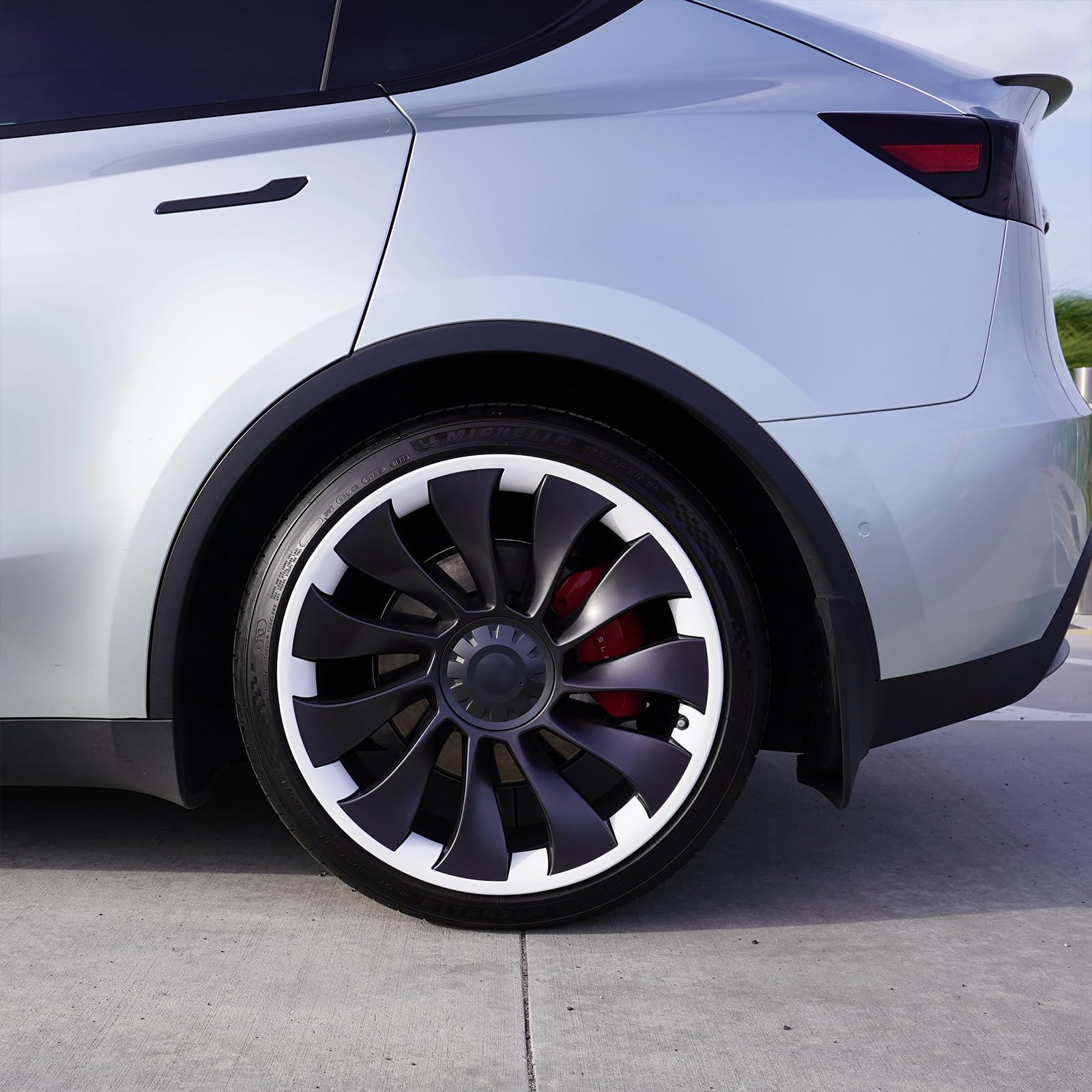 1PCS Wheel Rim Protector for Model Y 2020-2024 21 inch Car Protect Cover ABS Hubcaps Decoration Parts Accessories