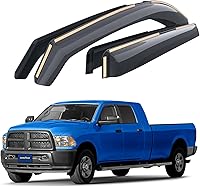 Goodyear Shatterproof In-Channel Window Deflectors for Dodge Ram 2500/3500 Mega Cab 2010-2026 - Rain Guards, Vent Visors, 4pcs GY007728