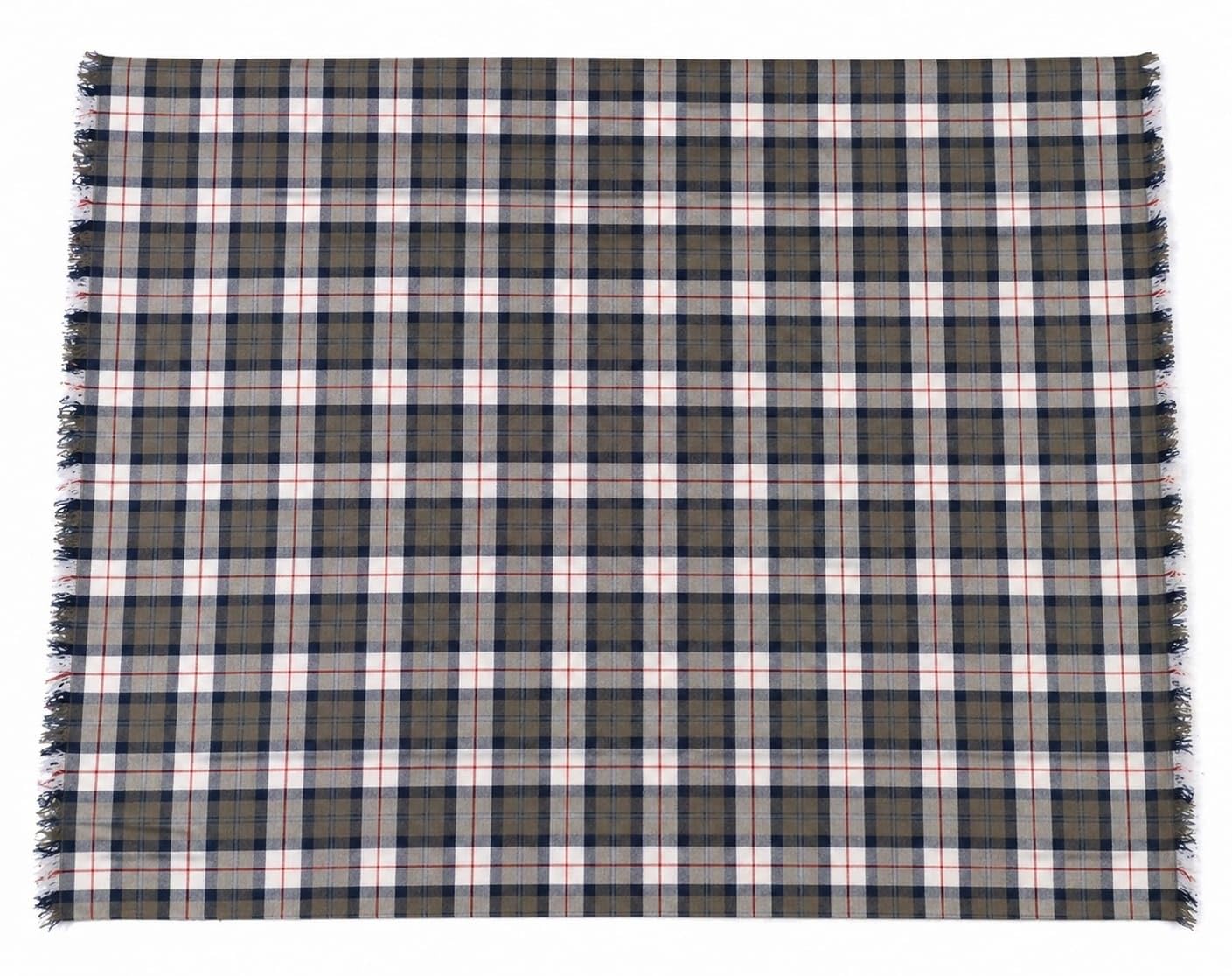Cotton Blend Check Shirt Fabric, Multicolour, Unstitched, 2.25 Metre Length, 142 cm Width, Lightweight and Breathable-image-36