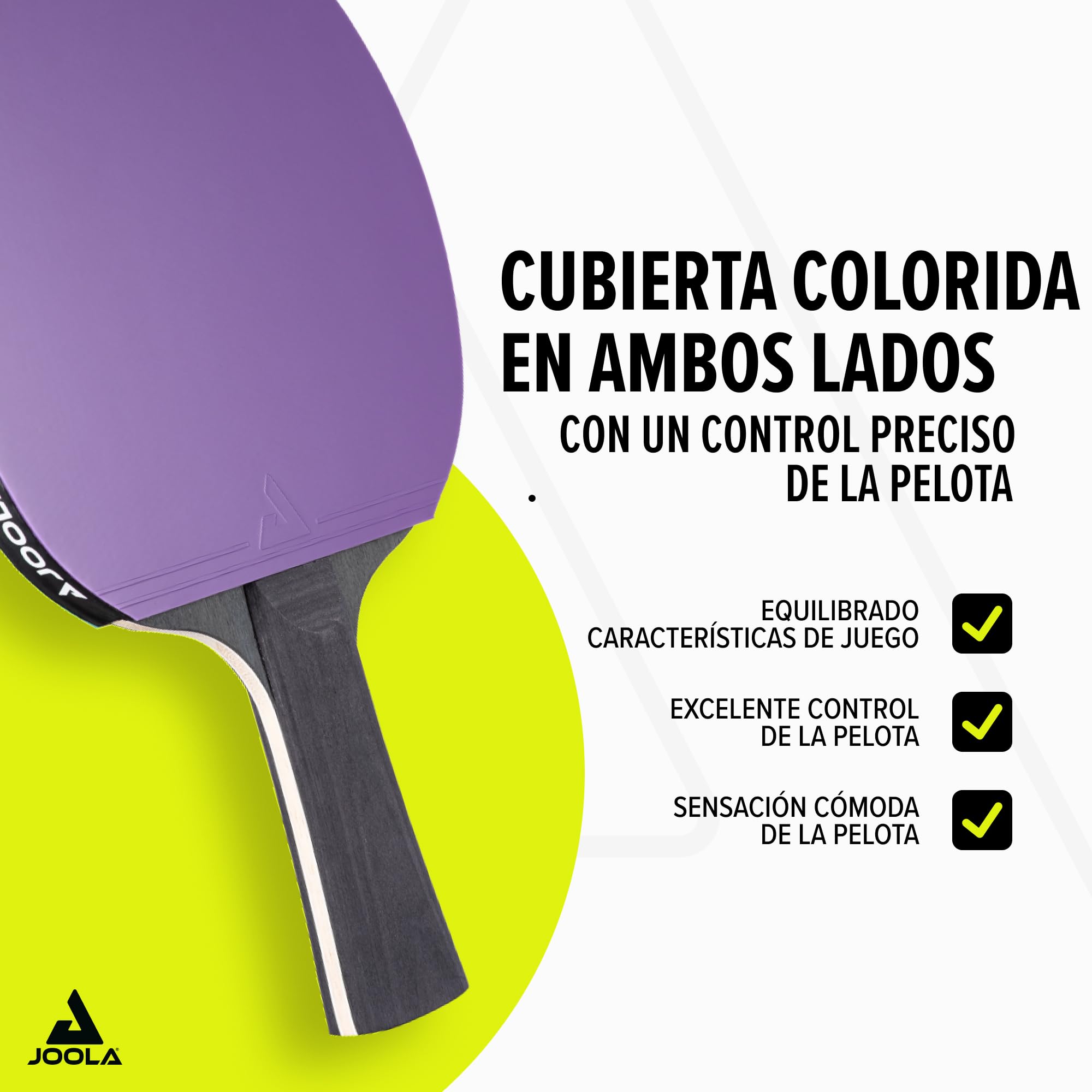 JOOLA Juego de Ping Pong Colorato, Multicolor