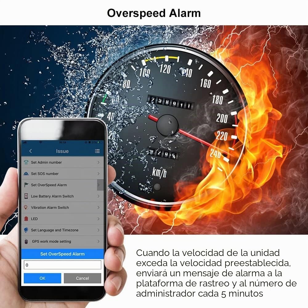 Localizador GPS 4G para Coche, 7800mAH Batería 120 Días en Espera, Seguimiento en Tiempo Real, Rastreador Magnético a Prueba de Agua para Moto, Camión - TK915