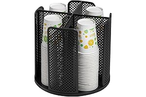 Plastic Cup and Lid Holder Coffee Cup Organizer for Countertop