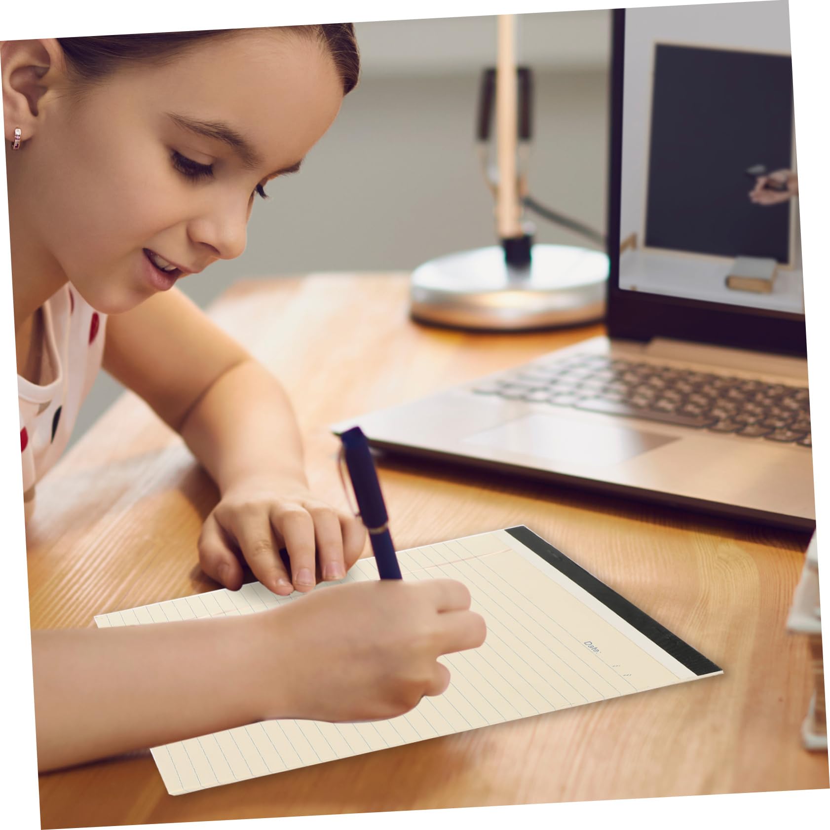 Tofficu Blocco Note Tascabile A4 a Righe, 4 Pezzi, Leggero e Portatile per Appunti, Lista delle Cose e Organizzazione Personale, per Studenti, Ufficio e Viaggi