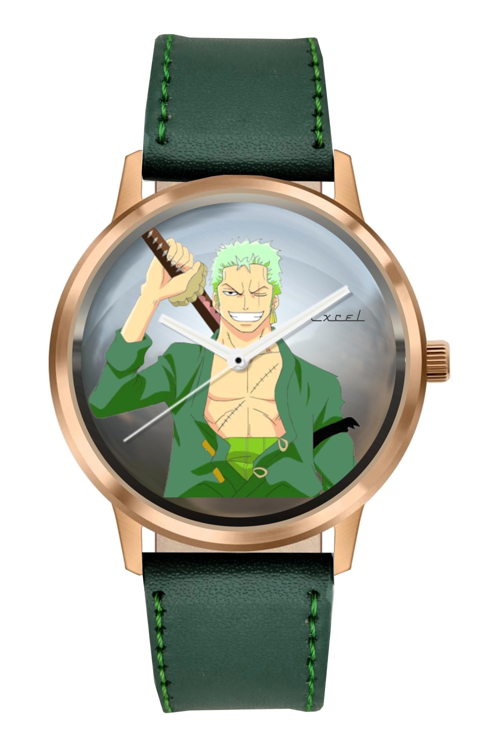 Classy Zoro 003 (One Piece) Green Strap Rosegold Unisex Watch | (B0BNNBLZCJ) Amazon Price History, Amazon Price Tracker