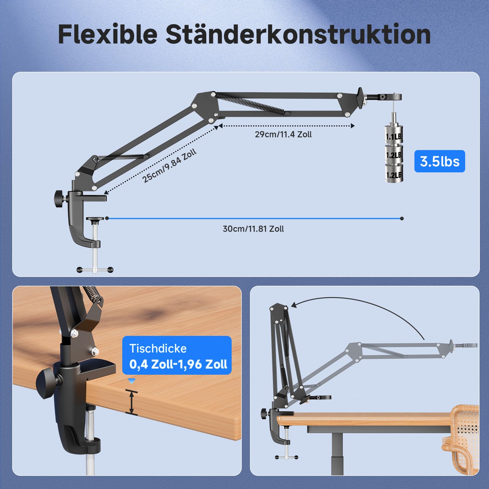 Leipan Digitales Mikroskop mit Flex Arm, 5" HD Display Bildschirm | Mikroskop mit Foto & Video, 8 einstellbare LEDs, Münzprüfung & Löten, Lötlupe für Erwachsene, PC-kompatibel