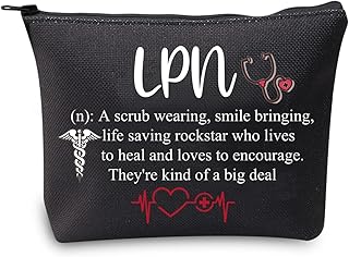 CMNIM LPN Licensed Practical Nurse Gifts Makeup Bag LPN Nurse Gifts Cosmetic Bag LPN Nursing Student Gifts Graduation Gifts (LPN Nurse Makeup Bag)