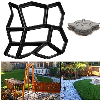 FYCAN Walk Maker, Stone Molds Reusable Path Paving Pavement Concrete Moulds Stepping Stone