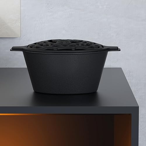 Miniatura 4 de FireBeauty Woodstove - Humidificador de estufa de vapor de hierro fundido, resistente a la corrosión, capacidad de 2.3 cuartos (pollo)