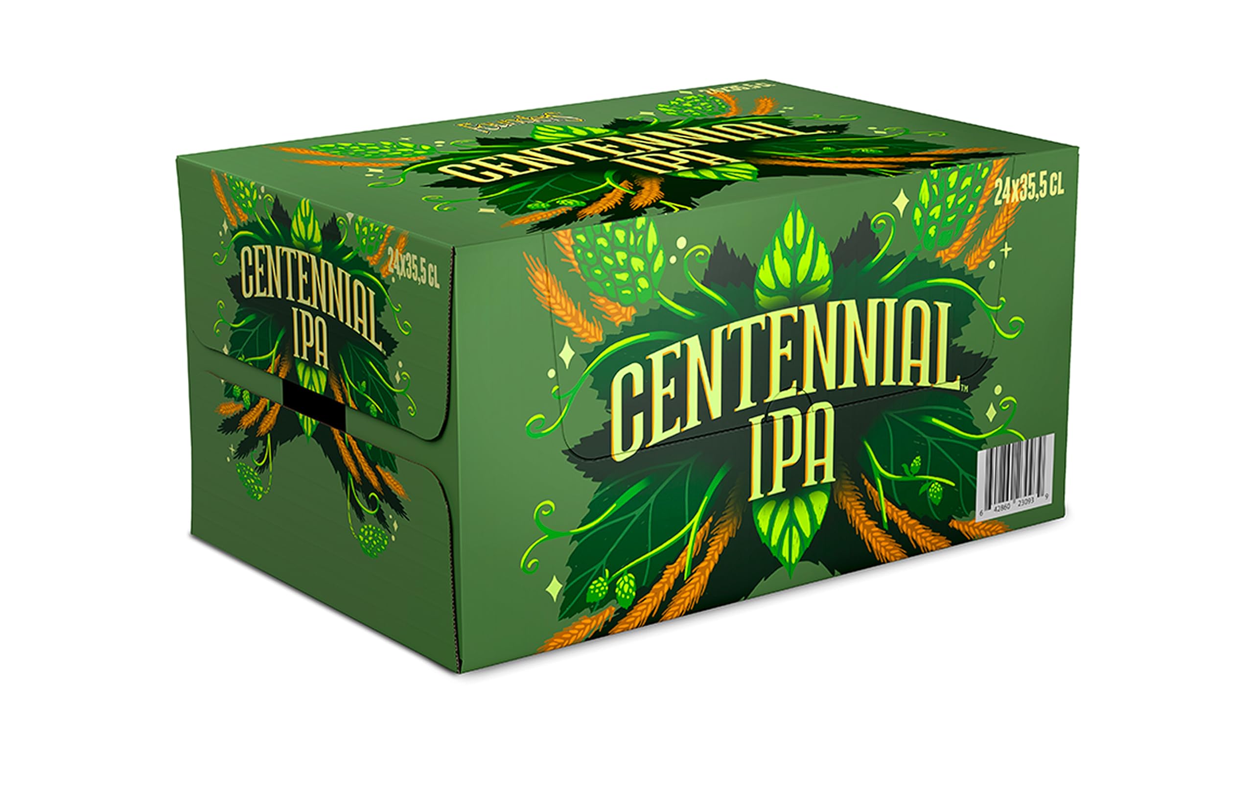 Founders Centennial IPA, Pack 24 Botellas x 33cl, Cerveza Dorada, Aroma Intenso a Limón Con Notable y Persistente Amargor, 7.2% Volumen de Alcohol
