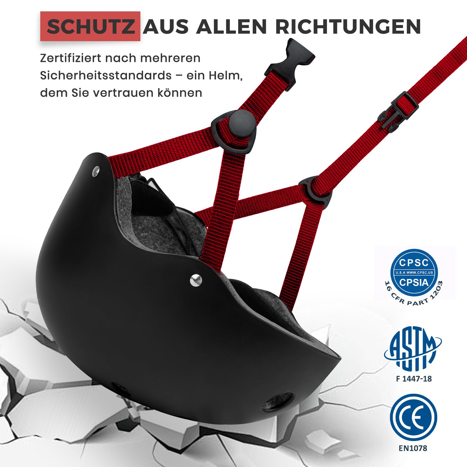 LeapBeast Skaterhelm Fahrradhelm, Belüftung | Sicherheit | leicht | Skateboarding Helm für Fahrrad Skateboard Scooter BMX Kind Erwachsene
