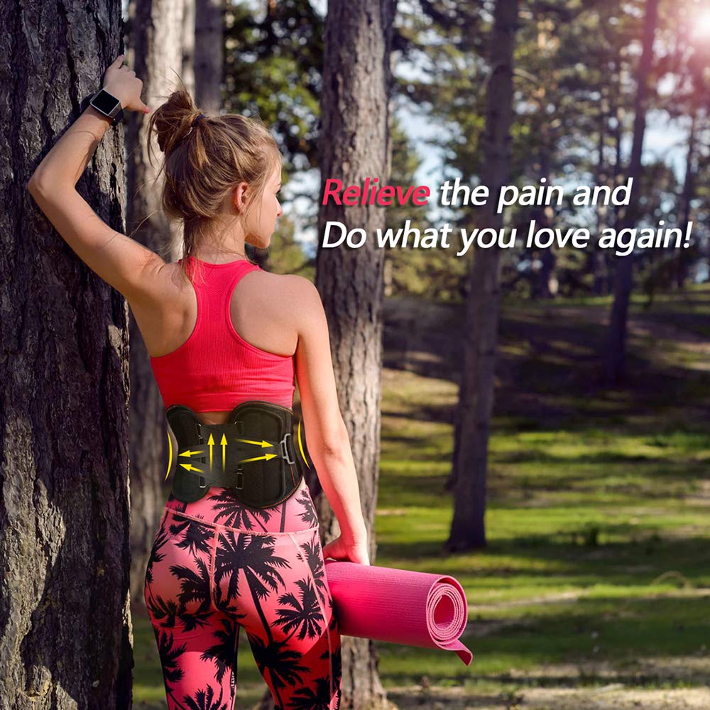 Buy SZClimax Lower Back Brace Pain Relief with Pulley System Lumbar Support Belt for Sciatica
