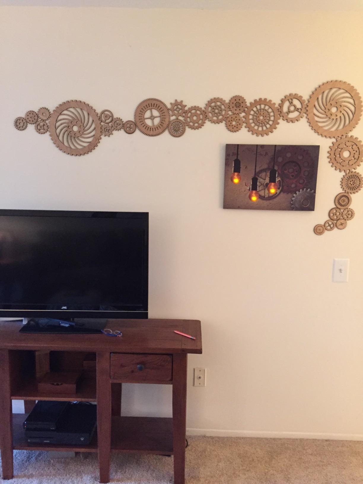 Amazon.com: Gears Lot 2, 18 Various Size Wood Wooden Steampunk Wall Art ...