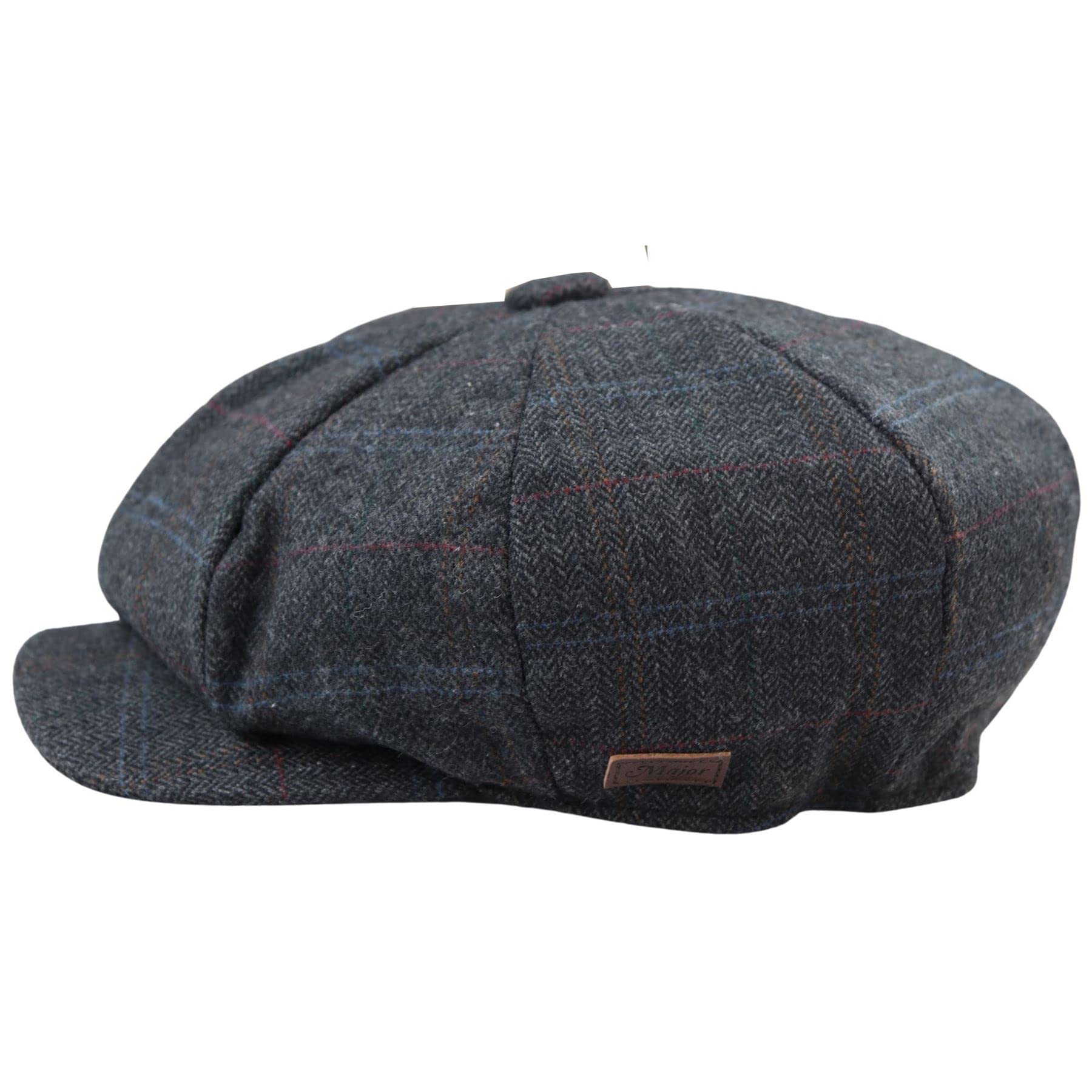 TruClothing.com Herren 8 Bahnen Razor Baker Boy Hut Wolle Tweed Blinders Schiebermütze