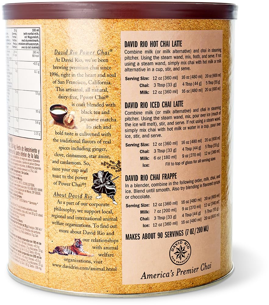 Power Chai mit Matcha David Rio - Foodservice 1816g