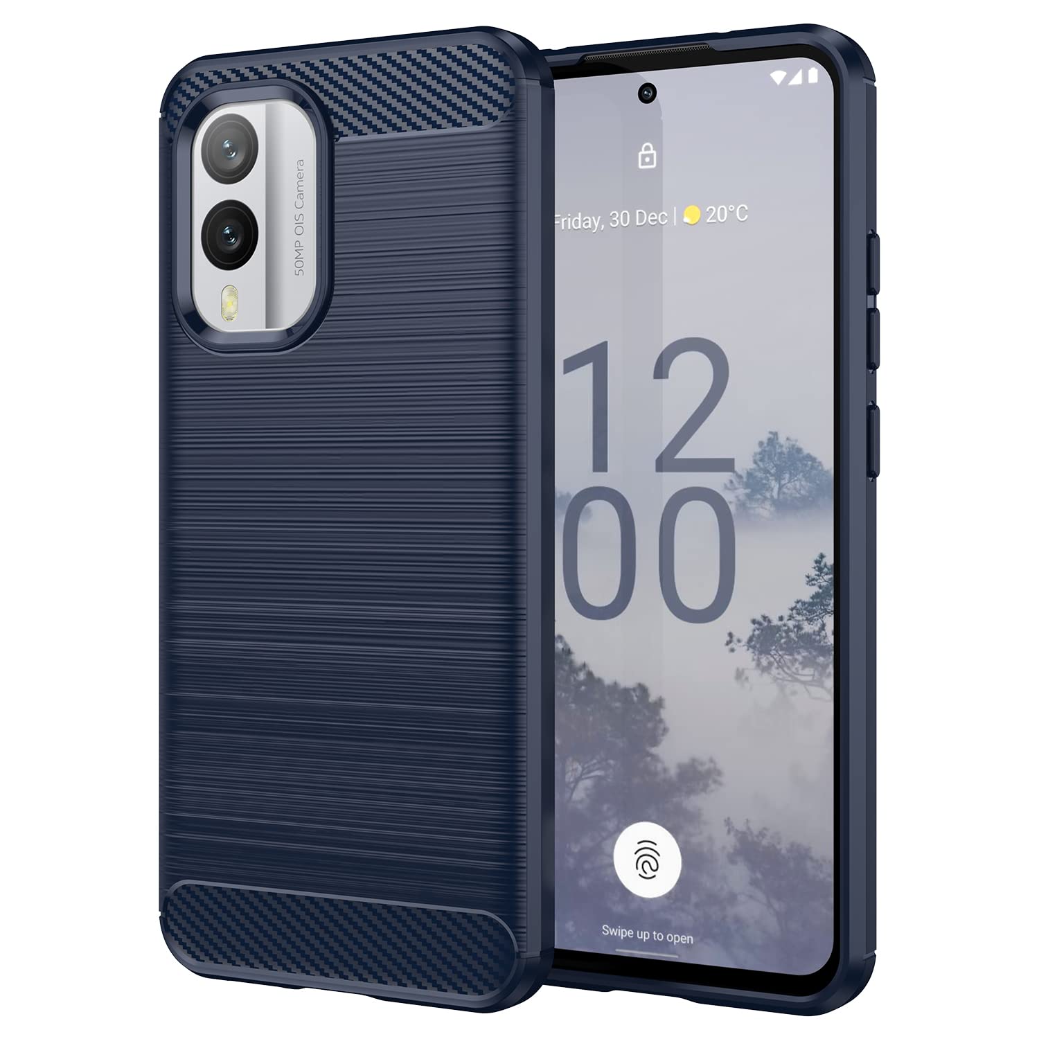 Cover Per Nokia X30 5G In Silicone TPU | Custodia Antiurto Con Rinforzo Agli Angoli | Soft Shell Rosa Viola | Antigraffio