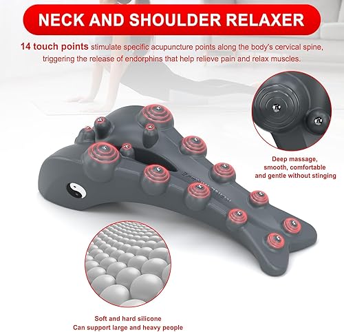Vista 5 de Masajeador de punto de activación trapecio, herramienta de liberación occipital, masajeador de punto de gatillo Cervipoint, alivia el dolor