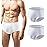 Carer Mens Incontinence Underwear Washable 2 Pack Cotton Reusable Incontinence Boxers Briefs for Men Built in Cotton Pad for Bladder Leakage 150ML, Small