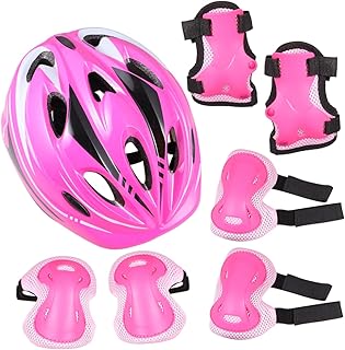 Sosoport 1 Conjunto De 7 Peças De Joelheiras Para Skate Equipamentos De Proteção Para Patinação Adultos Joelheiras Para Patinação Rótula Infantil Patinação Cotoveleiras