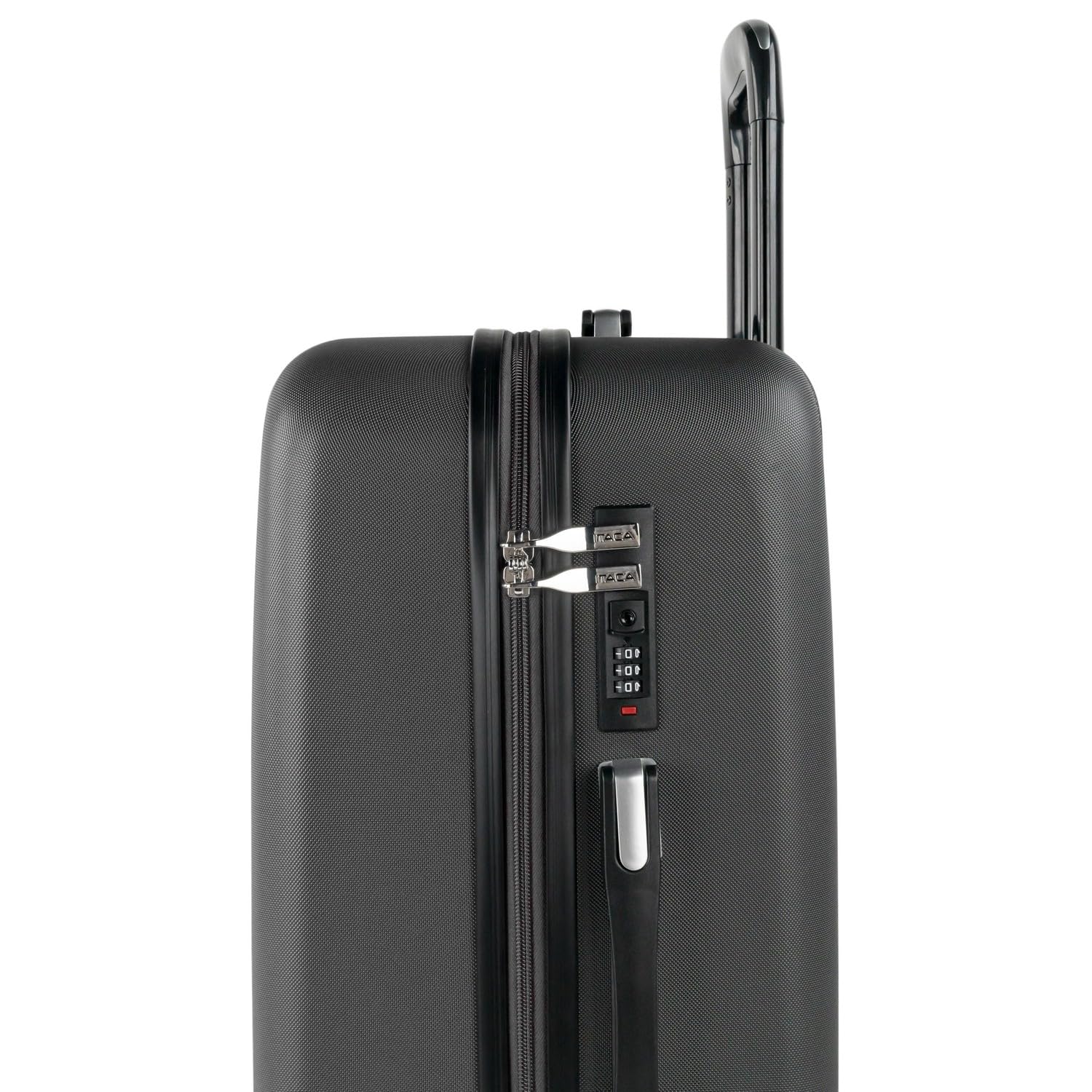 ITACA - Maleta Mediana 55x40x20 de Viaje rígidas Trolley con 4 Ruedas Dobles para Avion Ligera Equipaje de Mano candado de combinación., Antracita
