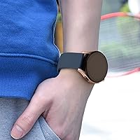 Vista 6 de Wanme Compatible con Garmin Vivoactive 4 Bands, Garmin Venu 2 Band para mujeres y hombres, correa de repuesto de silicona suave de 0.866 pulgadas