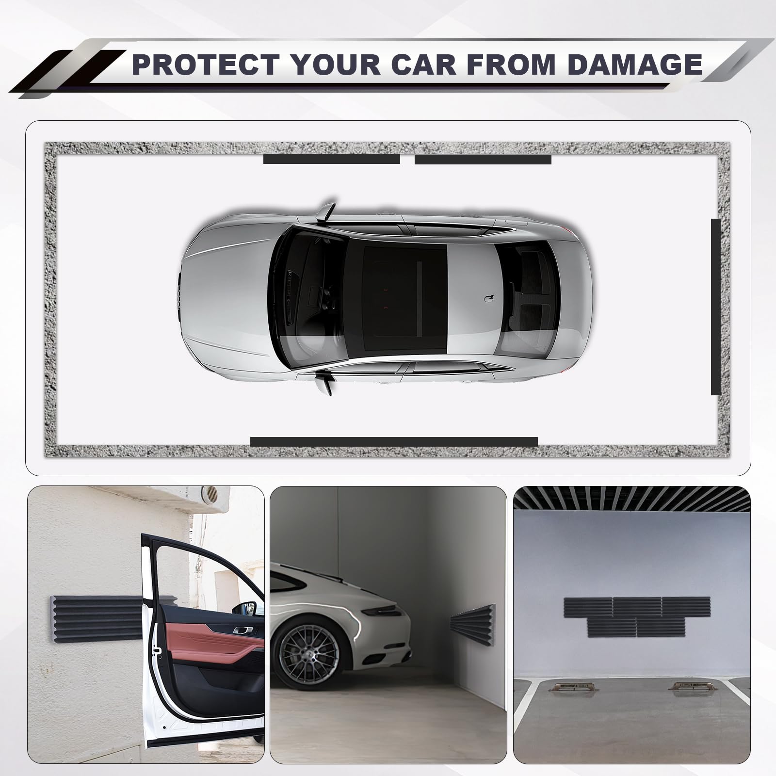 Snapklik.com : DGSL Garage Wall Protector2pcs Foam Wall Corner Guard ...