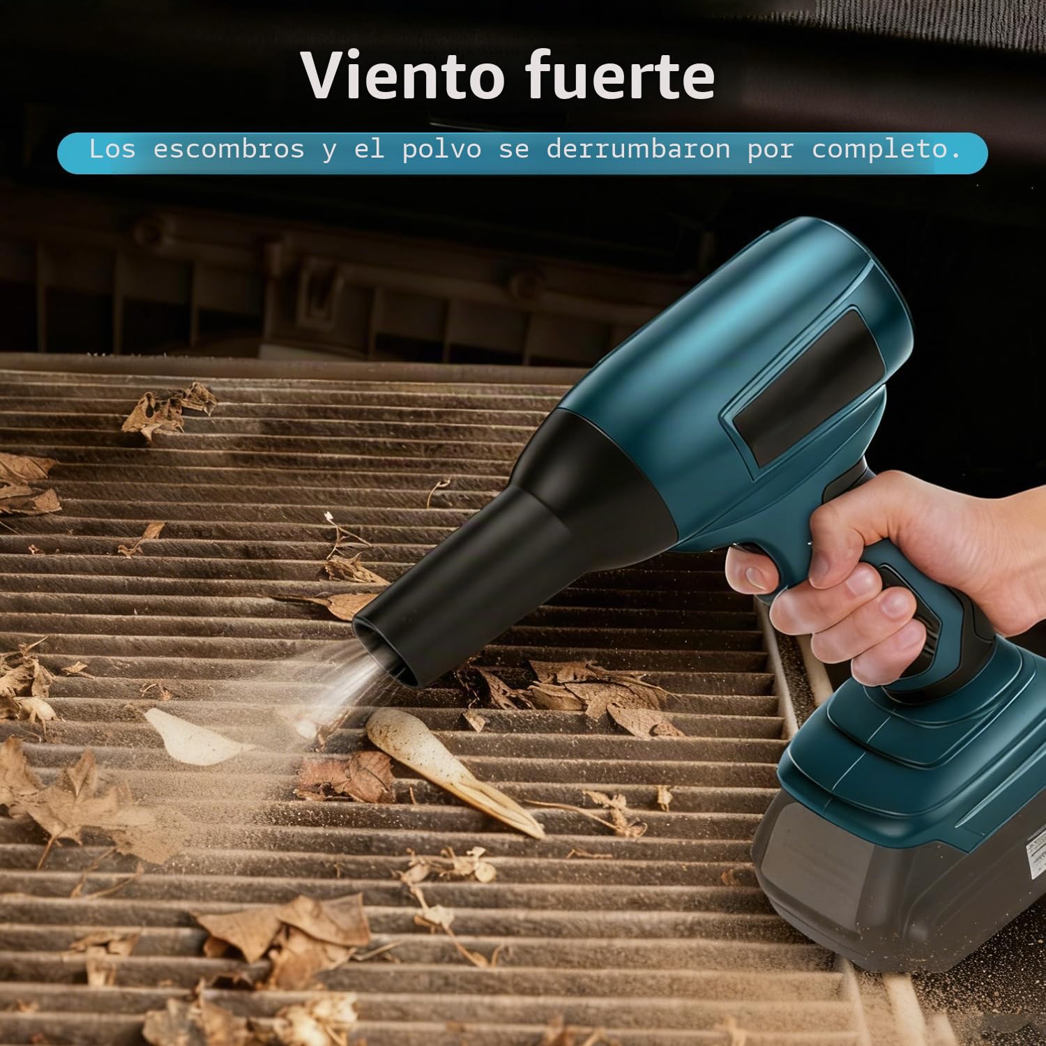 Soplador compatible con baterías Makita de 18 V, mini soplador de hojas con 5 boquillas, velocidad de aire de 30 m/s, motor sin escobillas de 130000 rpm, soplador de hojas portátil para eliminar hojas