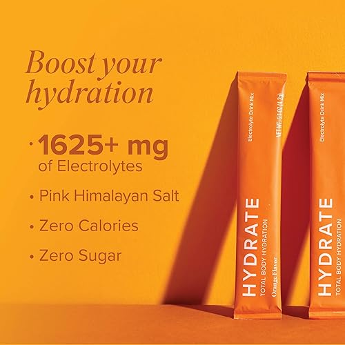 Miniatura 7 de Isagenix Hidrata  Hidratación superior con más de 1625 mg de electrolitos esenciales  Sin azúcar añadido  Sabor naranja  Barras de 0.1 oz  24