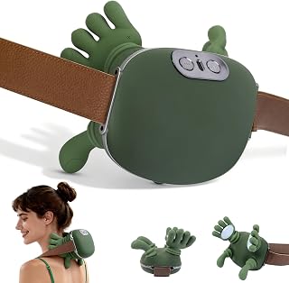 4D Nackenmassagegerät mit Wärme – Massagegerät für Nacken, Rücken und Schultern – Tragbares Massagegerät ideal für Reisen, Entspannung und Stressabbau