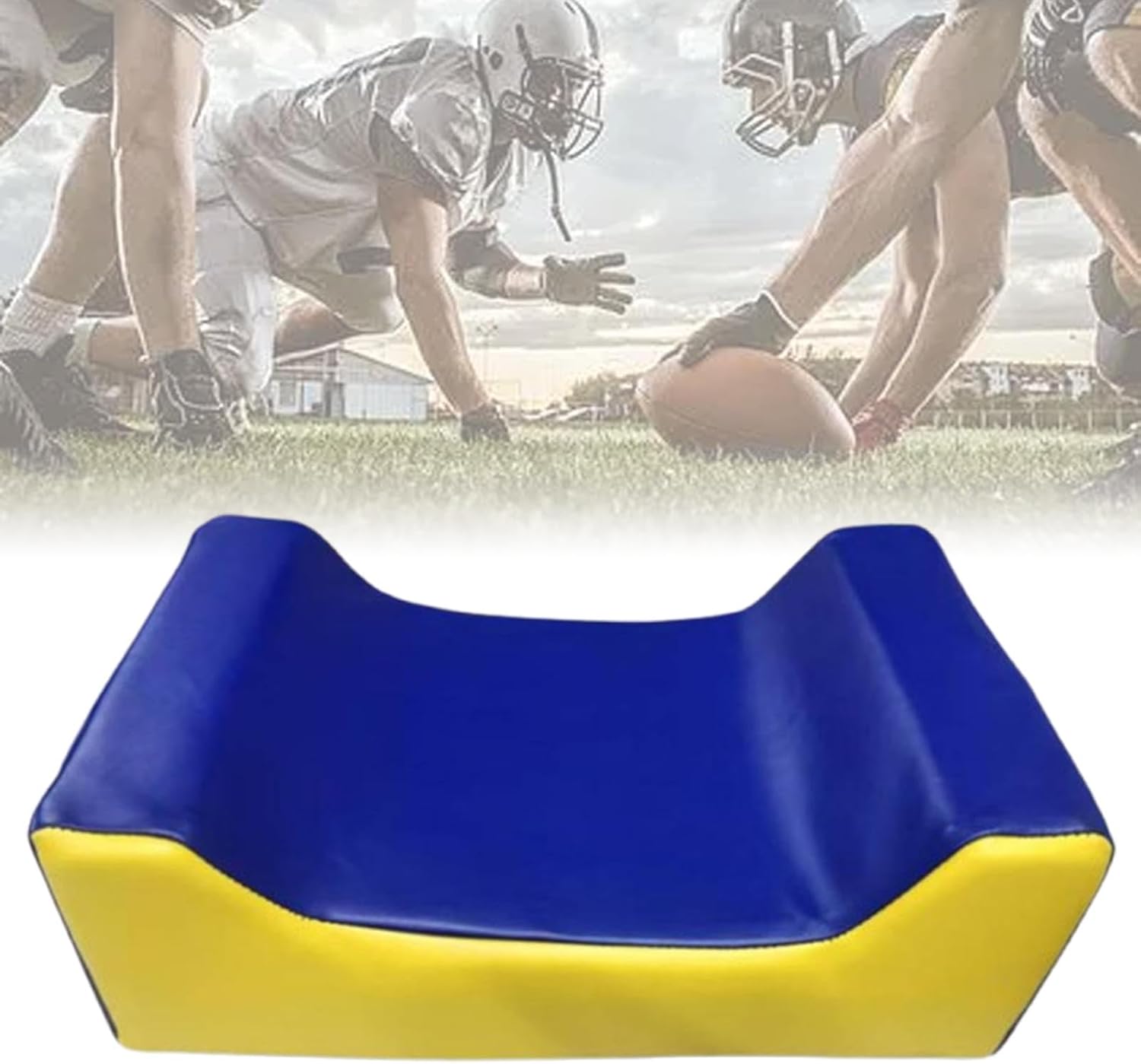 Wedged Football Tackle Shield Rugby Bumping Shield with Handles Wedged Shield for Indoor