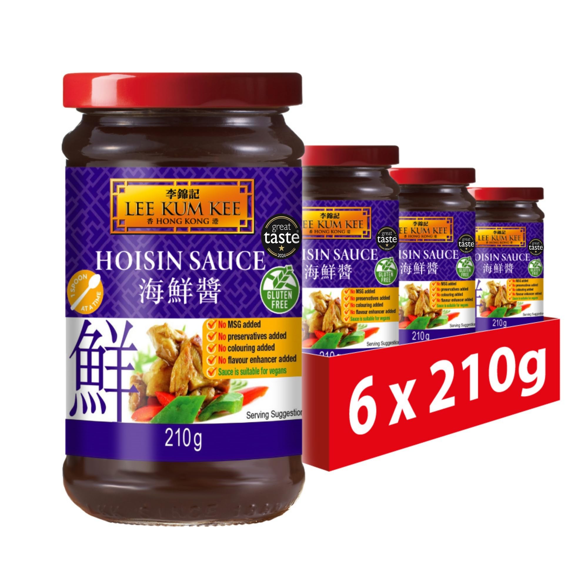 Lee Kum Kee Salsa Hoisin (210g) (Paquete de 6)