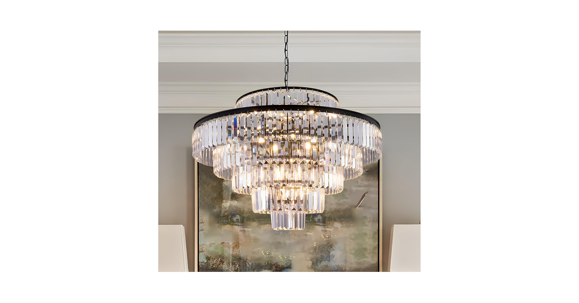 K9 まとめ Wellmet Crystal Chandelier, 6-Tier Large Luxury Crystal