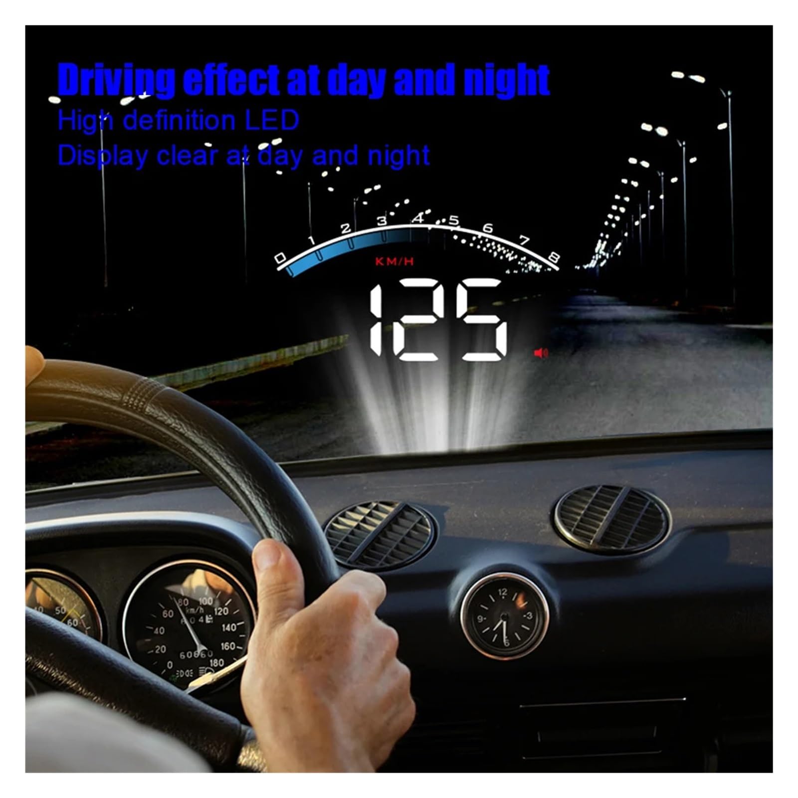 Velocímetro M6S Alarma De Seguridad Digital Pantalla Frontal De Coche OBD2 Pantalla HUD Electrónica Automática Proyector De Pantalla De Parabrisas Seguro FáCil De Usar