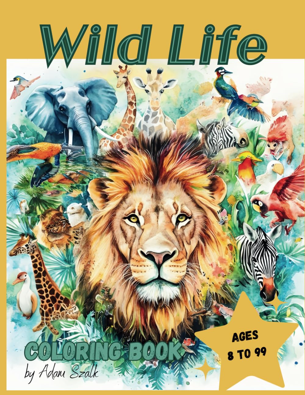 Wild Life Coloring book