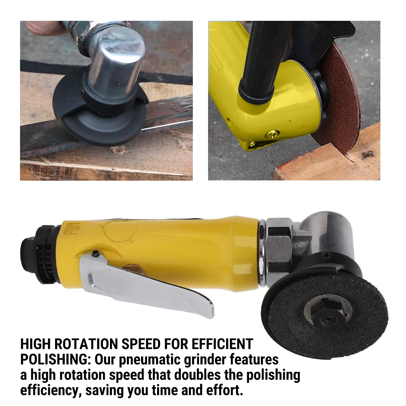 Amoladora Angular De Aire De 2 Pulgadas, Mini Amoladora Angular Neumática, Herramienta De Corte De Aire, Pulidora Neumática, Mini Amoladora Neumática De Acero De Aleación De 15000 Rpm, Herramientas Ne