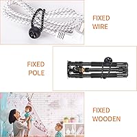 Vista 4 de Cuerdas elásticas de bolas de 6 pulgadas, 50 unidades, color negro, resistentes para toldo, lona, para campamento, refugio, carga, pantalla