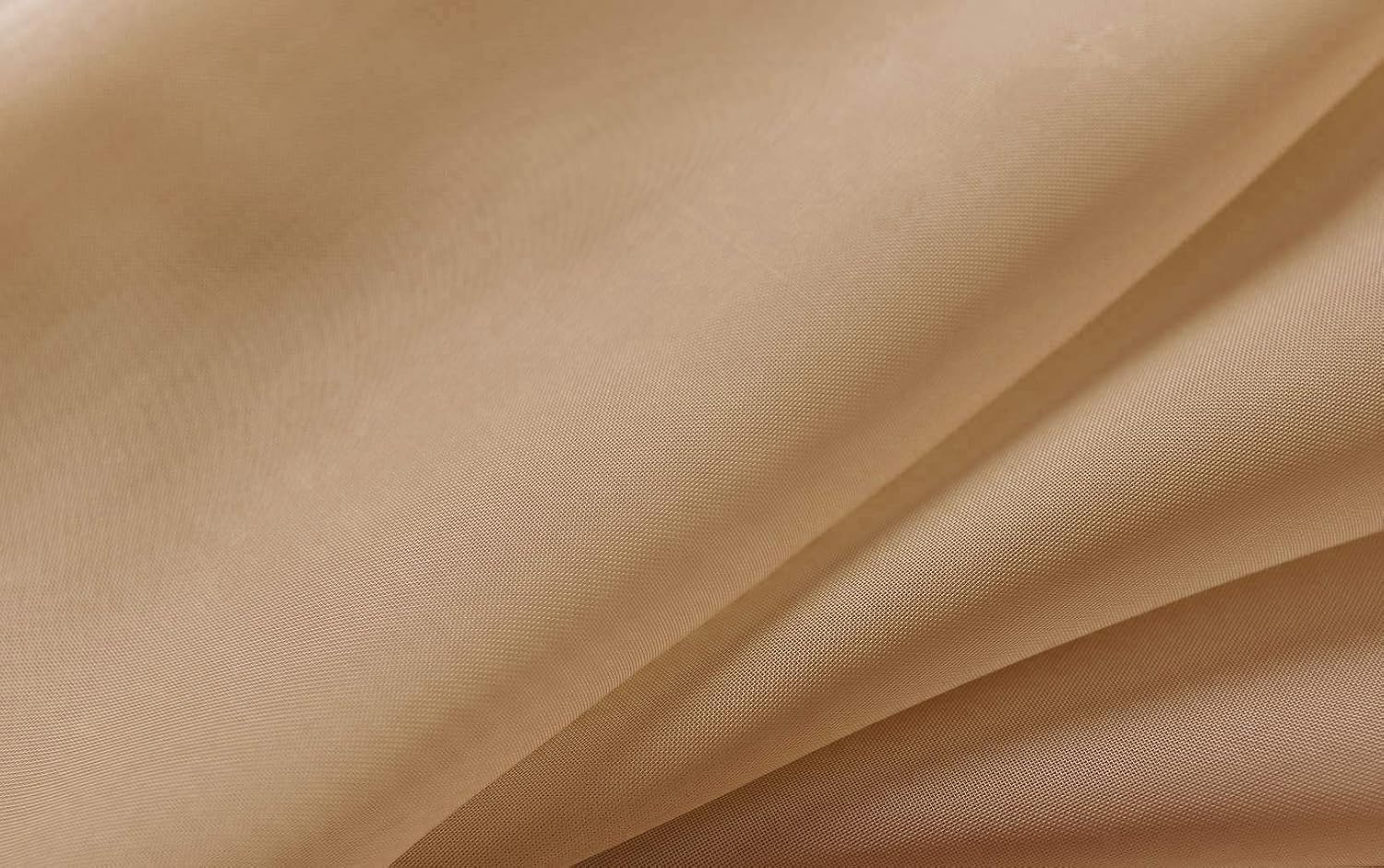 Gardinenbox 20332-cn2 Set of 2 Eyelet Curtains Transparent Plain Curtains with Eyelets Lead Band Closure for Living Room 100% Polyester Sand 245 x 140 cm - Image 4