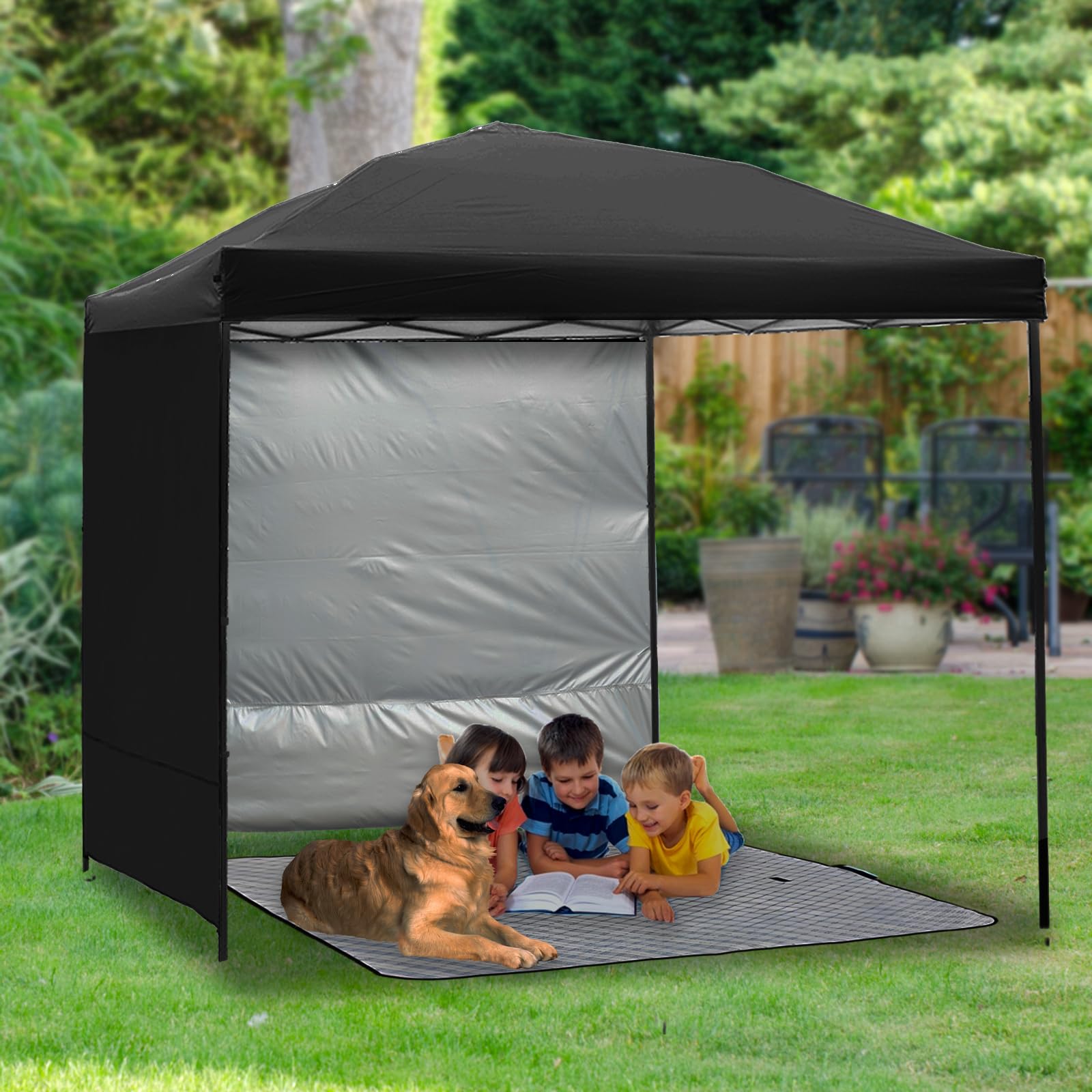 Canopy Sunwall Sidewall Gazebos Tent Waterproof For 