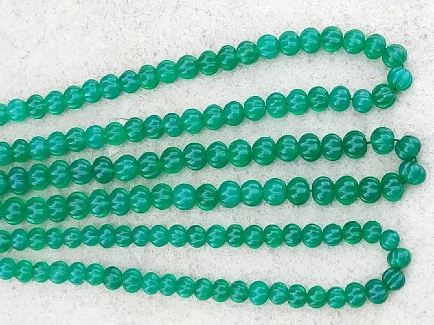 Perles en onyx vert naturel de 6 mm pour fabrication de bijoux, colliers et bracelets DIY
