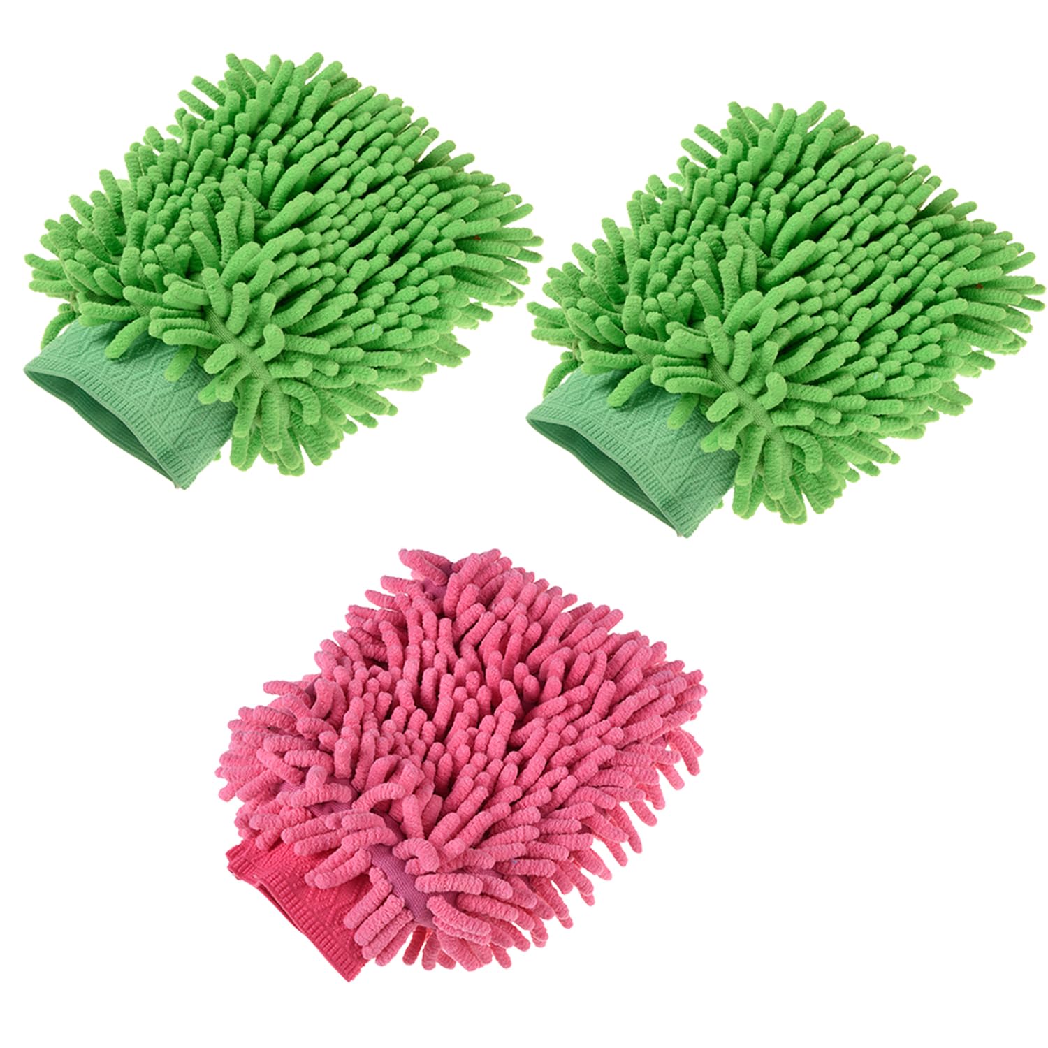 Kuber Industries Gloves | Microfiber Cleaning Gloves | Chenille Mitts for Kitchen | 50 GSM Hand Duster for Kitchen | Hand Gloves for Car | Duster for Glass | Pack of 3 | Multi (B0CH52S3DH) Amazon Price History, Amazon Price Tracker