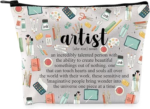 Miniatura 1 de G2TUP Regalo de artista Definición de artista Bolsa de maquillaje Bolsa de cosméticos para artistas, regalo para maestros de arte, regalos para