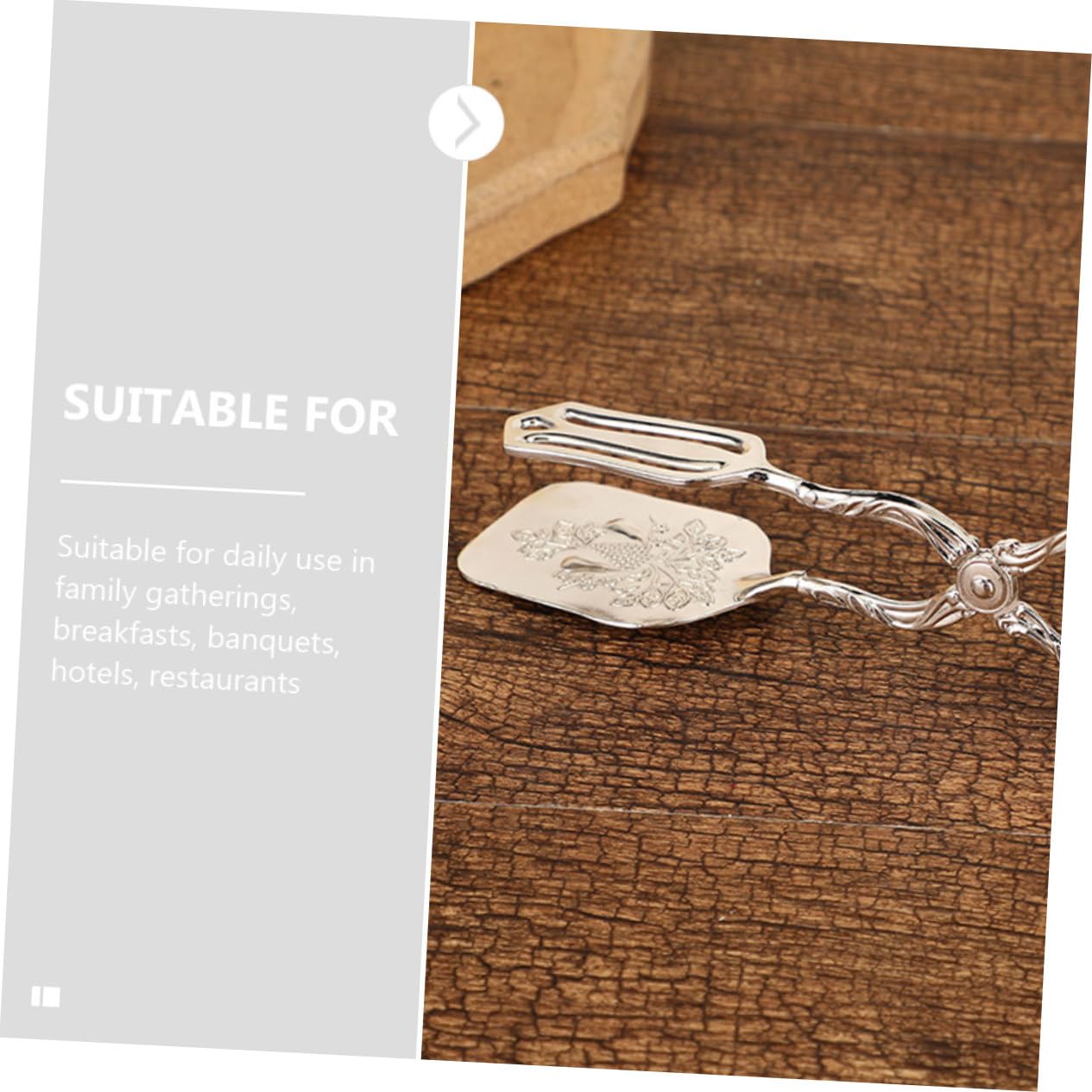 IMIKEYA 3piezas Clip De Pan Antideslizante De Inoxidable Para Buffet Herramienta De Cocina Práctica Para y Reuniones Familiares