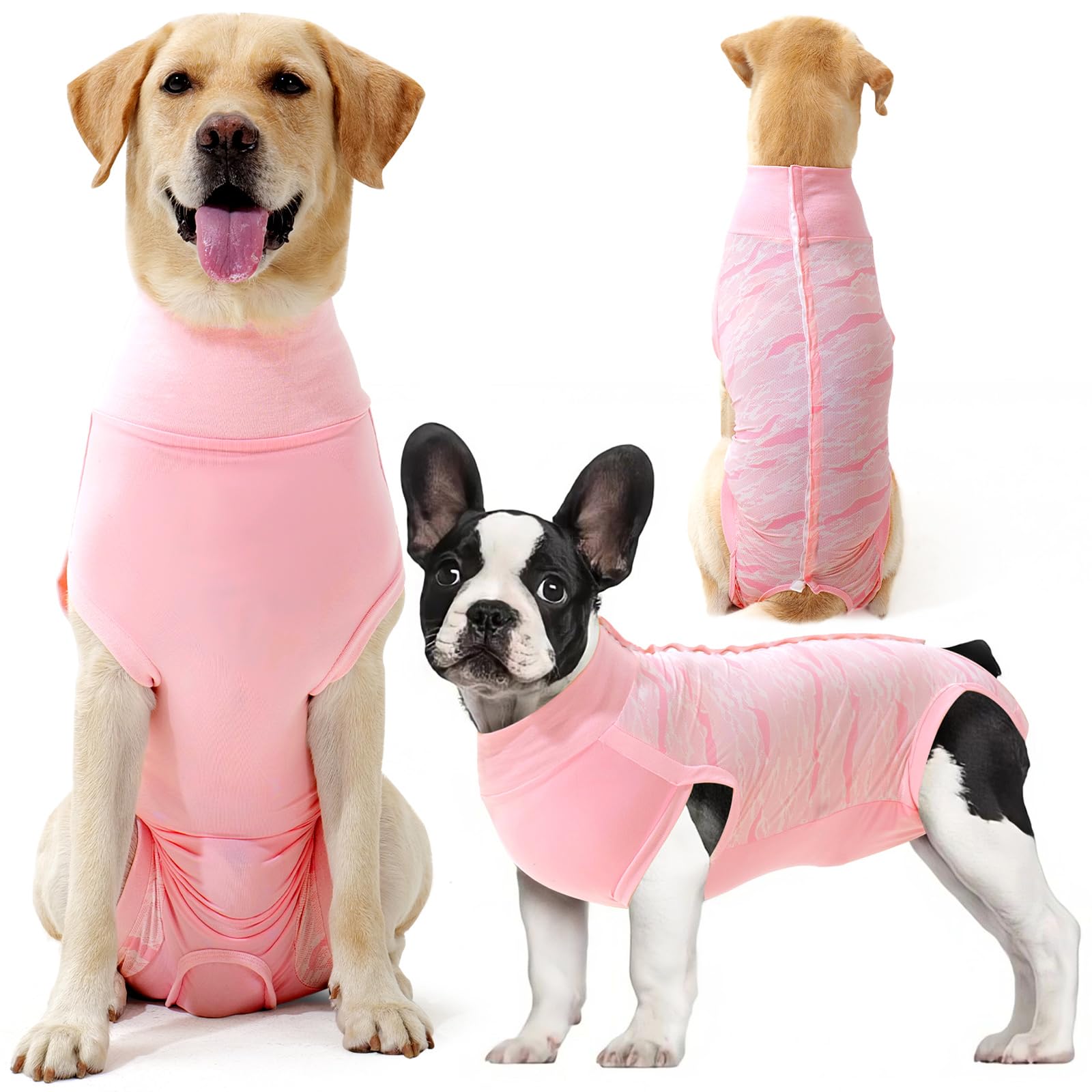 Dotoner Traje de recuperación de cirugía para Perros,Chaleco de recuperación para Perros y Gatos, Ropa quirúrgica médica para Cachorros,Alternativa de Cuello Electrónico y Cono