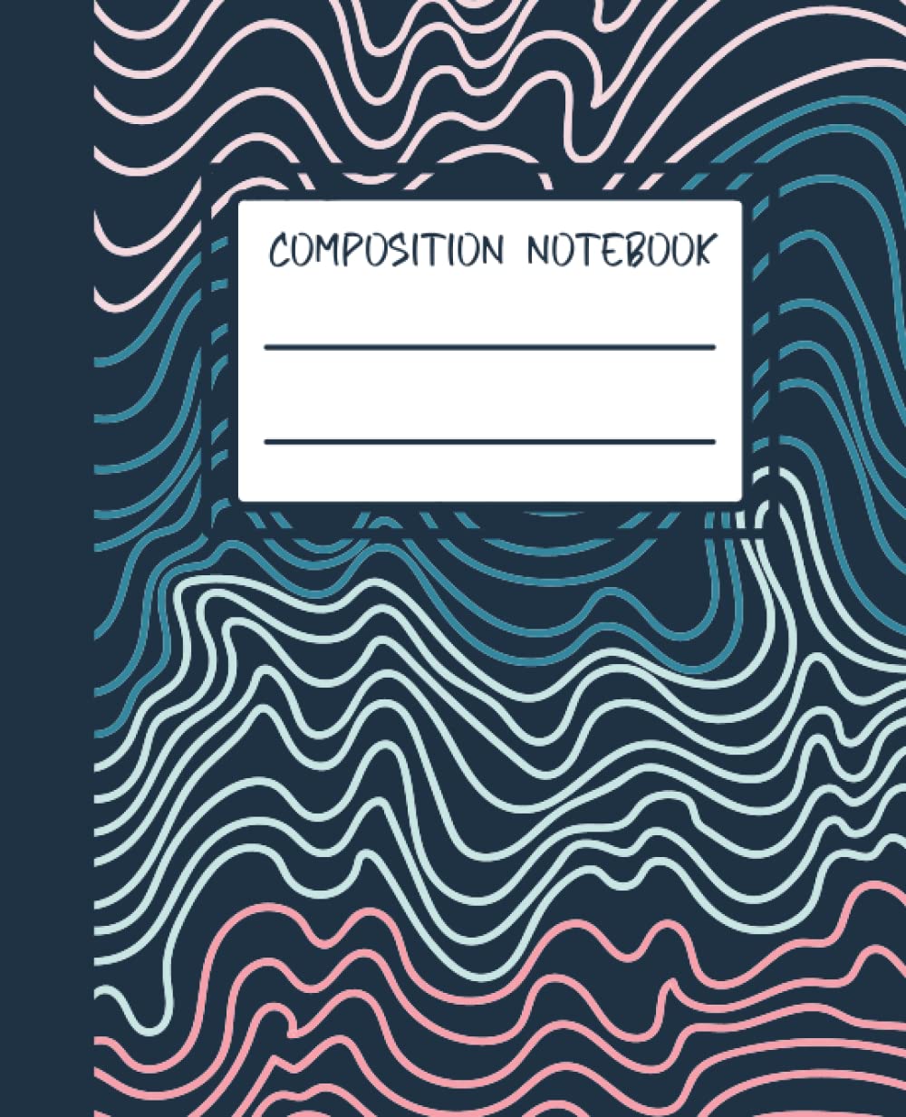 Cahier de Composition Lignes Ondulées Carnet Notes A5 Ligné